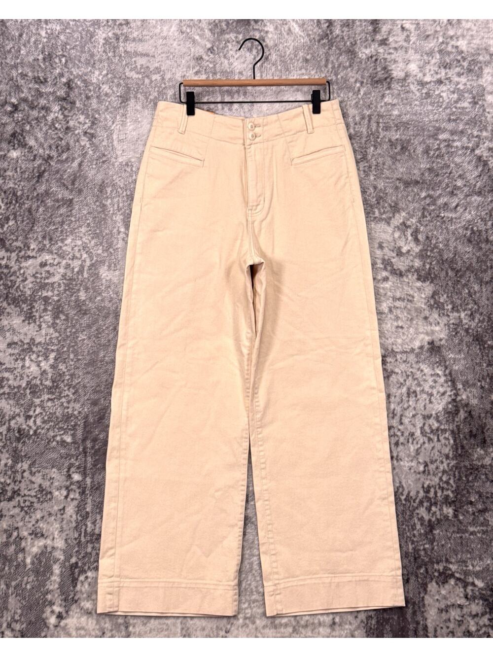 New DU/ER Pants 31 Womens Luxtwill High Rise Trouser Ivory
